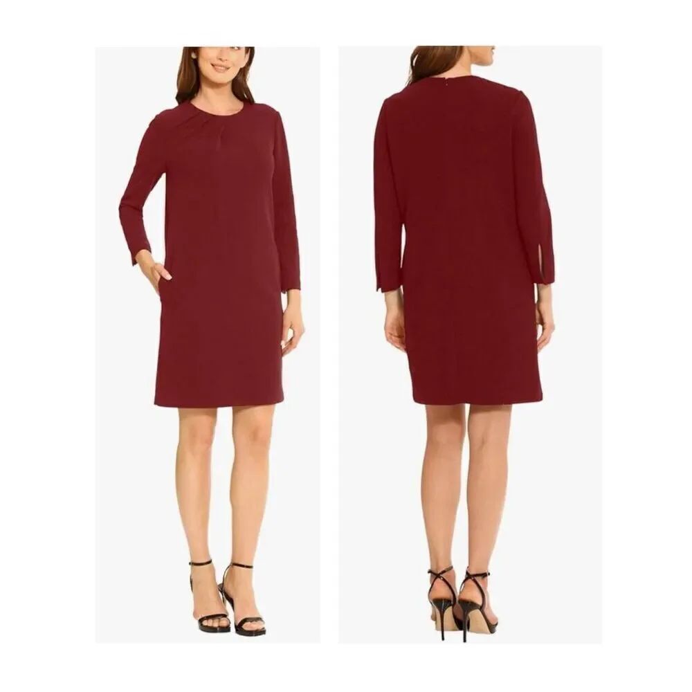Maggy London Women's Asymmetrical Draped Sheath Dress